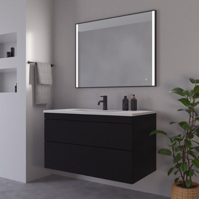 Nyborg Spiegel 1000x750 mm Schwarz 