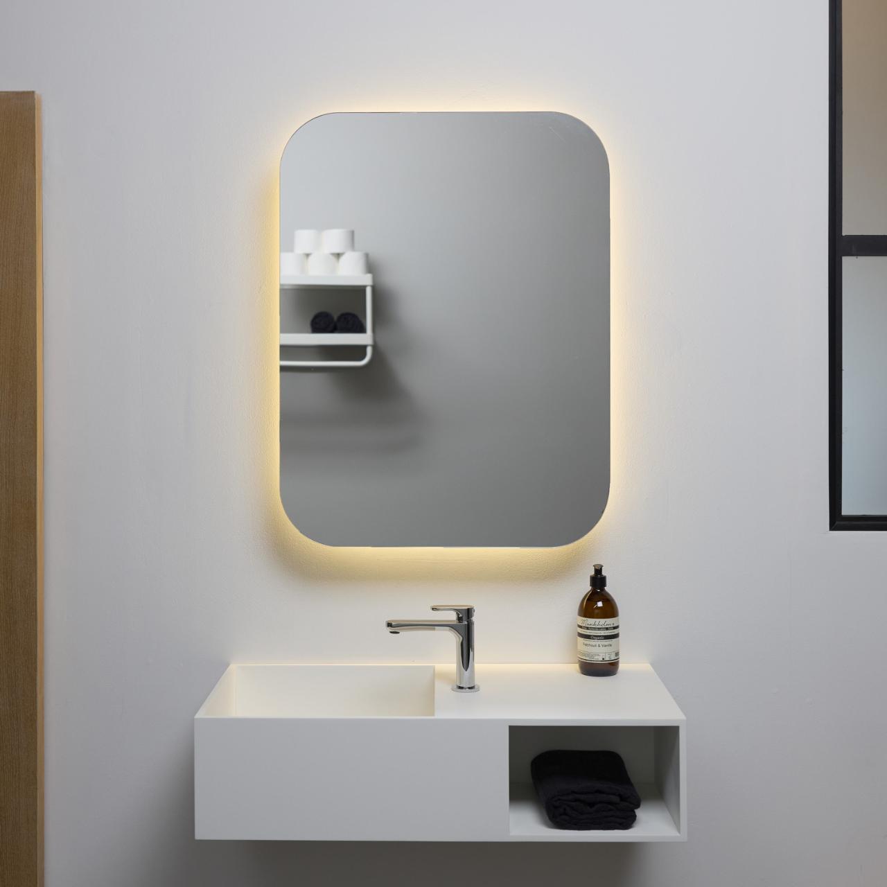 Rounded Spiegelschrank 600x800 mm