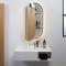 Oval Spiegelschrank 500x900 mm