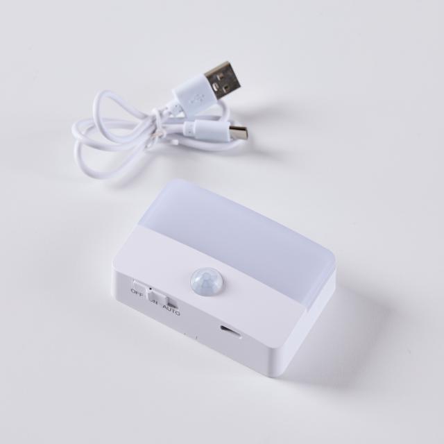 Glow Batterielampe m/Sensor Weiß